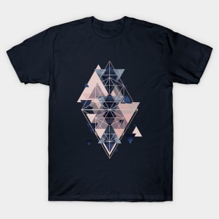 Blush Navy Geometric T-Shirt